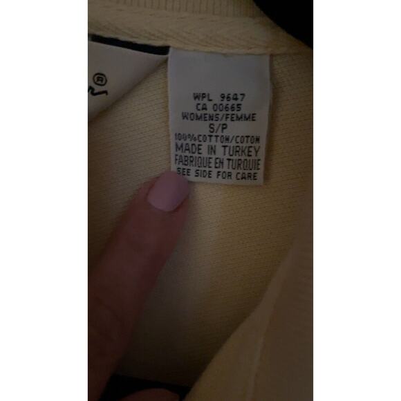Vintage Eddie Bauer Shirt Womens Sz Small Yellow Short Sleeve Golf Casual - Picture 3 of 6